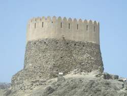 Eine Burgruine bei Ras Al Khaima am 2.8.2010