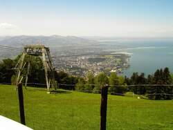 Vom 1064 Meter hohen Pf�nder hat man einen tollen Blick �ber den Bodensee und Bregenz