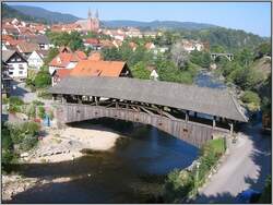 Die Alte Brcke in Forbach ist ledigliche eine Nachbildung des Originals aus dem Jahre 1778, die in den 50er Jahren des letzten Jahrhunderts errichtet wurde.