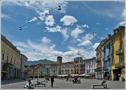 Piazza Grande in Locarno.