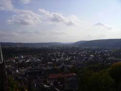 Der Blick vom Schloss in Marburg