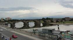 Die Augustusbrcke in Dresden.(6.8.2012)