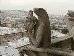 Blick von der Kirche Notre Dame in Paris auf die Basilique du Sacr-Cur auf dem Montmartre.