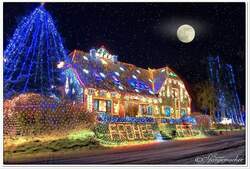 Grtes Weihnachtshaus Europas in Calle bei Nienburg, Niedersachsen.