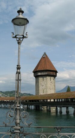 Der Wasserturm von Luzern wurde ca.