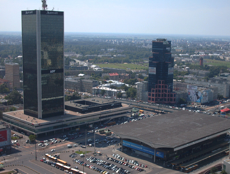 Warschau Mariot-Hotel und Hauptbanhof
Warszawa hotel-Mariot i dworzec glowny