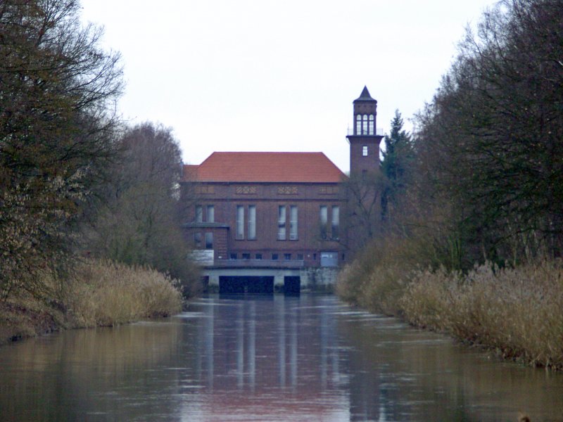 Wasserkraftwerk Grieen, Gemeinde Jnschwalde, Ortsteil Grieen (Niederlausitz), 08.02.2008
