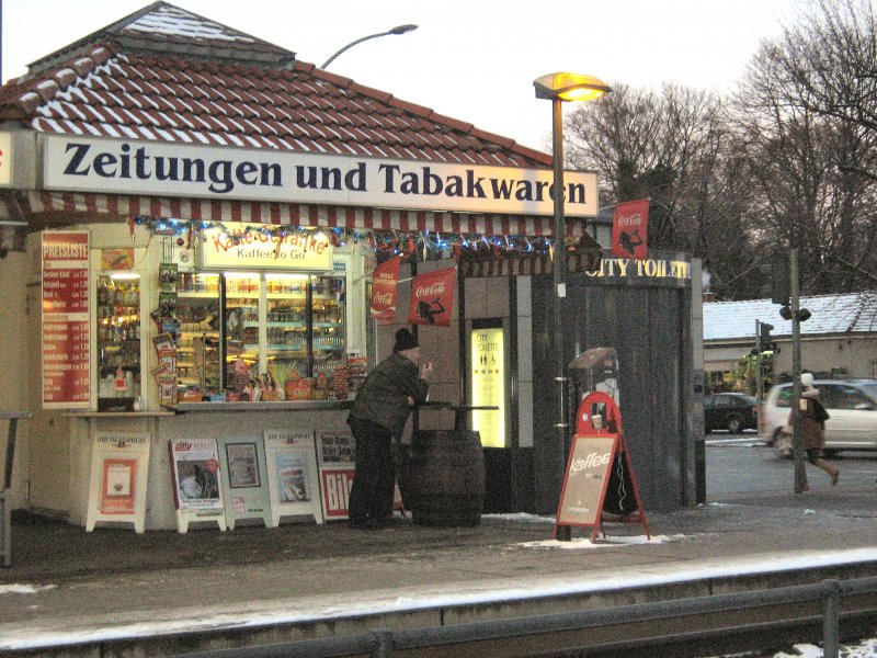 Wintertag in berlin-Wedding - Am Kiosk Januar 2009