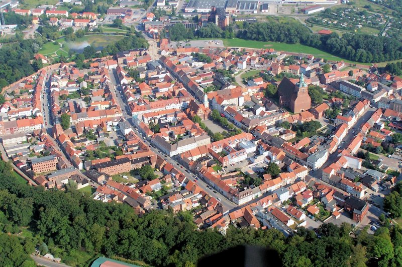 Wittstock (Brandenburg) - Luftaufnahme August 2005
