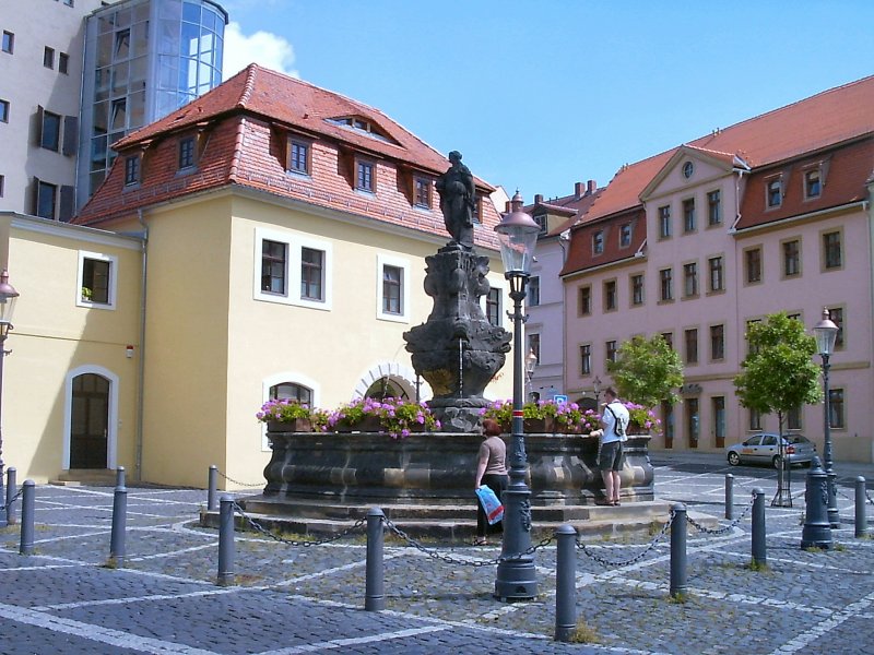 Zittau - Stadt der Brunnen im Sommer 2004